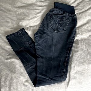 Fade to blue maternity jeans